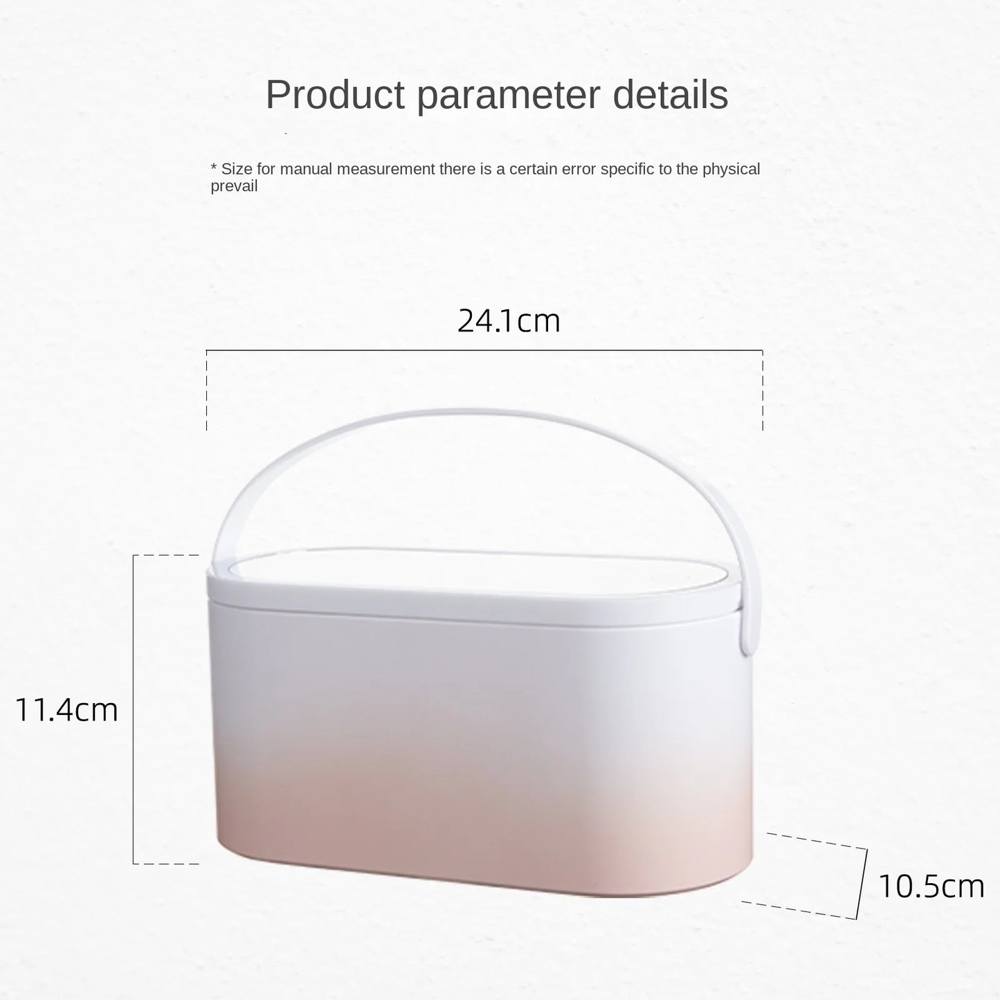 Rechargeable LED Makeup Mirror & Storage Box