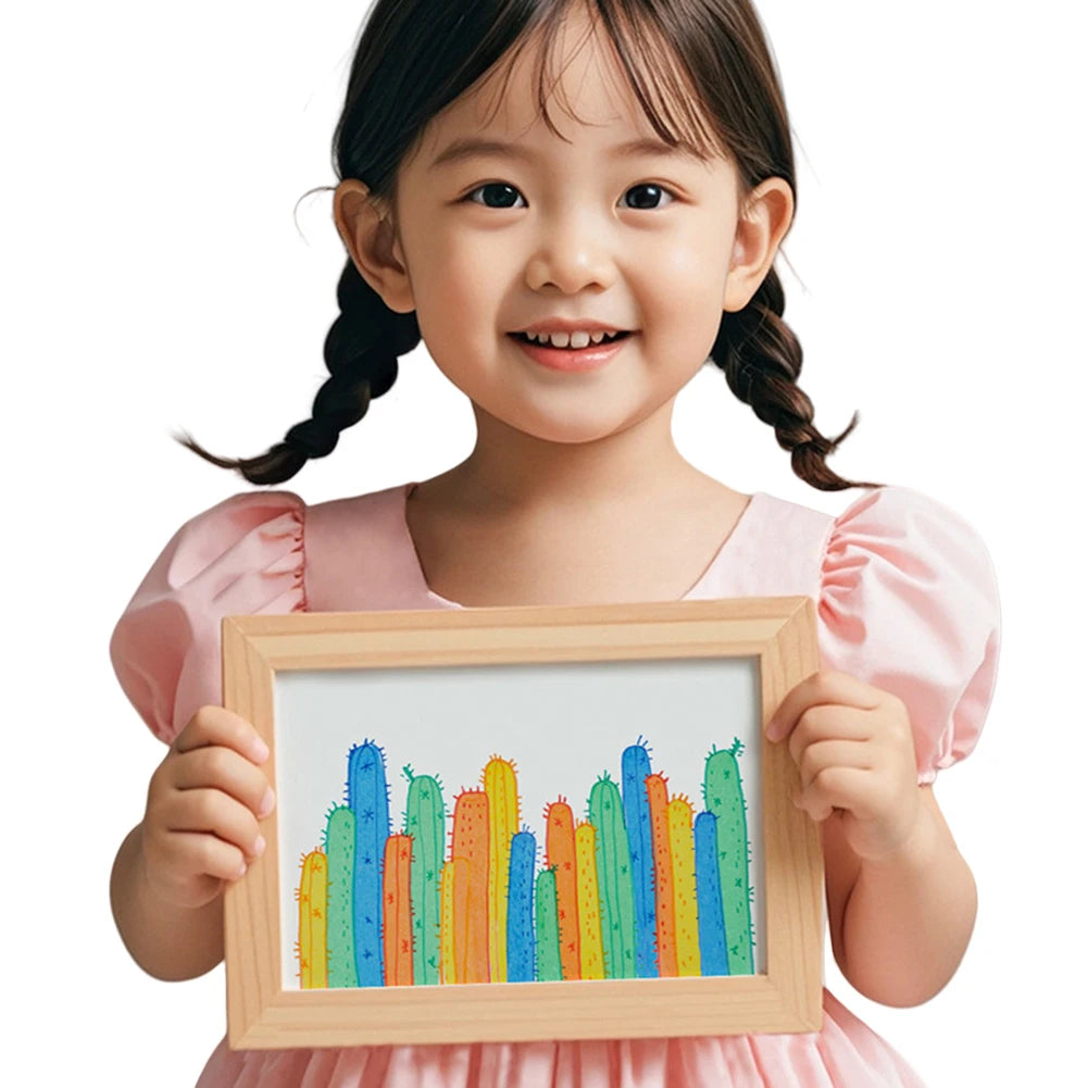 Squeegee Art Kids Paint Kit Color Scratch Painting Set DIY Rainbow Scratch Art Boys Girls Birthday Christmas Gifts